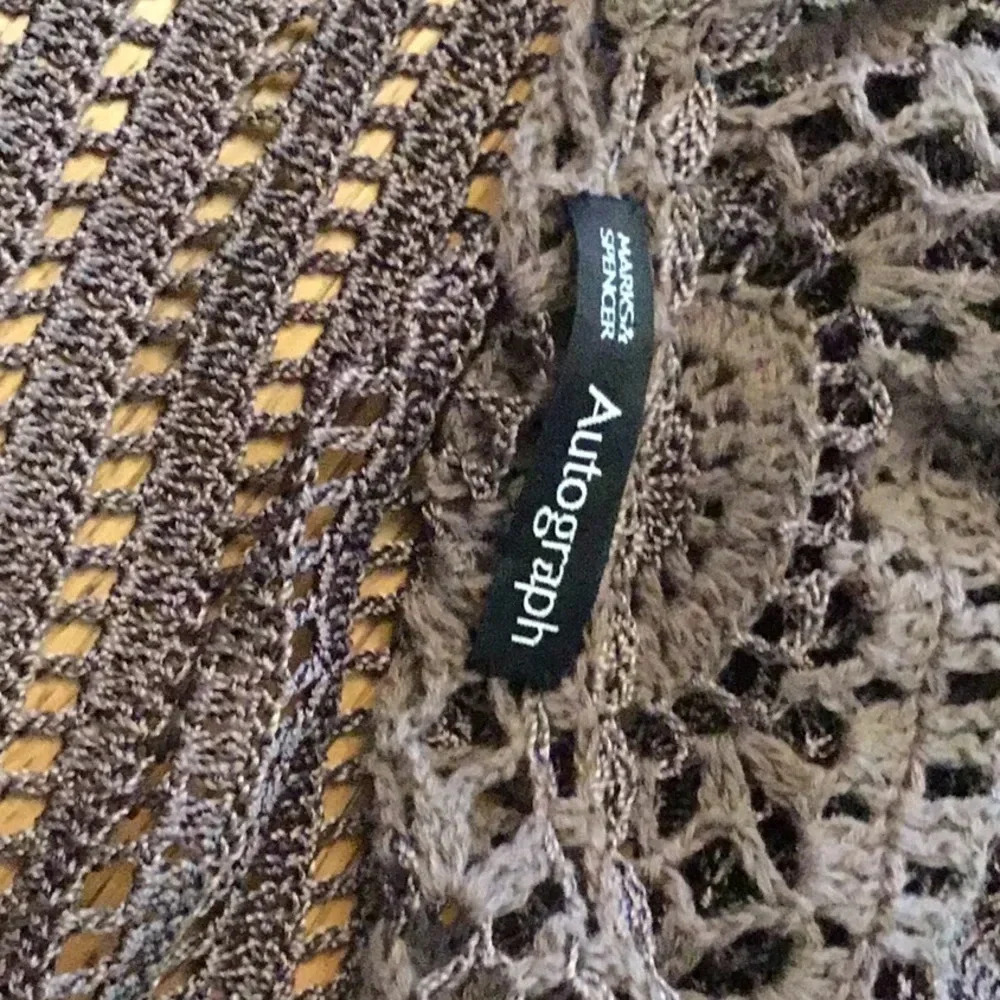 Crochet top in silky yarn - Marks & Spencer Autograph brand - as new - S - Picture 7 of 8